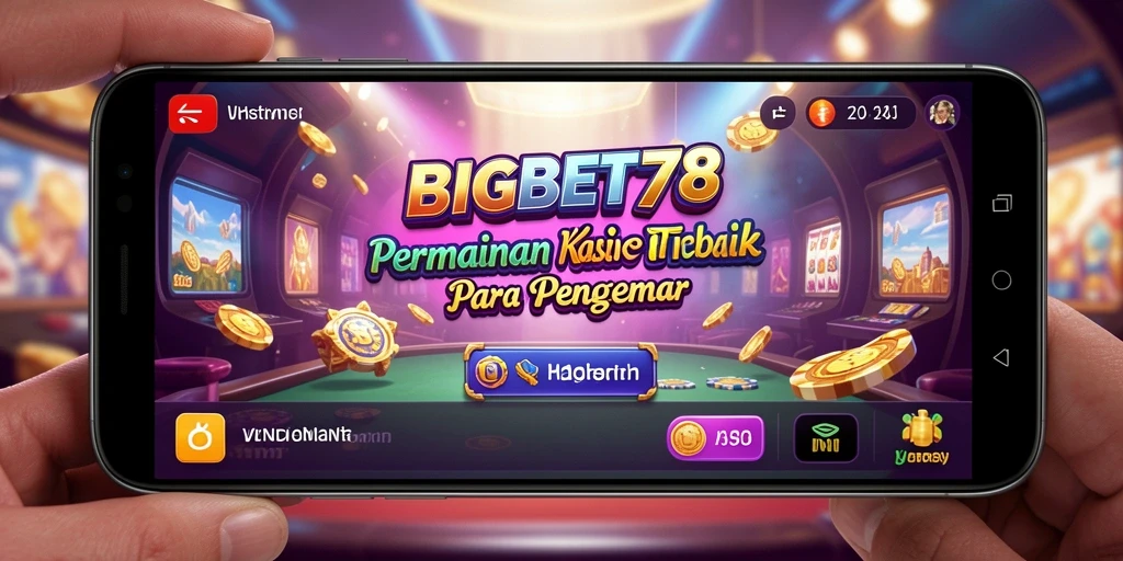 Screenshot BIGBET78 menunjukkan gameplay Kasino yang mendebarkan dan interaktif.