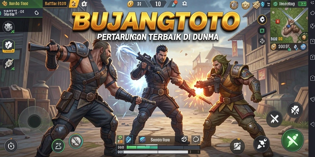 Gameplay seru dalam <strong>BUJANGTOTO</strong> dengan aksi Battle Royale yang mendebarkan.
