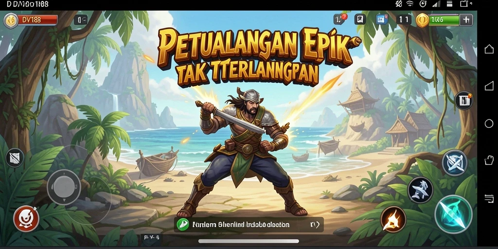 Tampilan gameplay yang menarik dalam petualangan luas DV188.