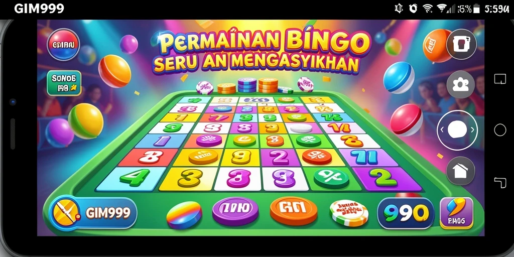 Tampilan gameplay Bingo yang menarik dan interaktif di GIM999.