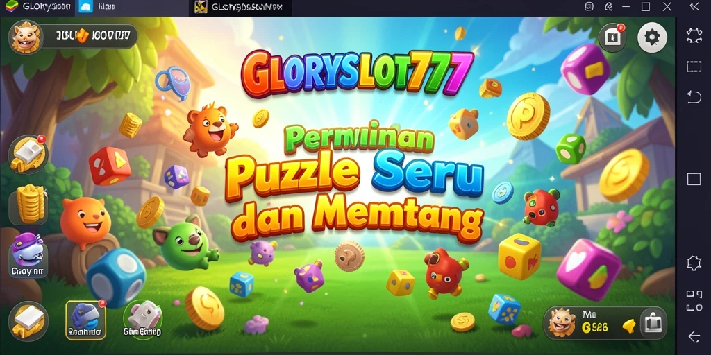 Screenshot gameplay GLORYSLOT777 menampilkan serangkaian teka-teki menarik.
