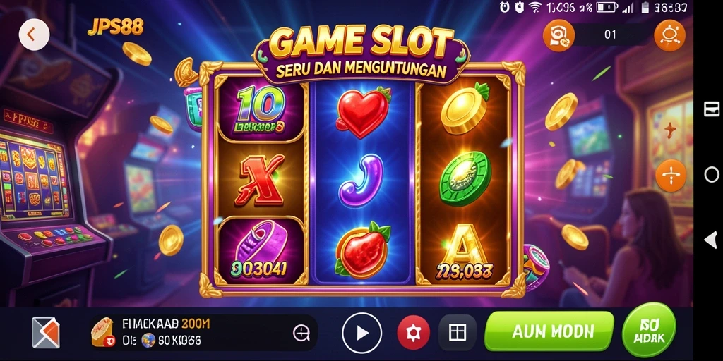 Screenshot gameplay JPS88 menampilkan suasana seru permainan Slot.