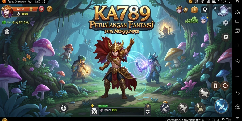 Menampilkan gameplay dinamis dalam dunia fantasi KA789.