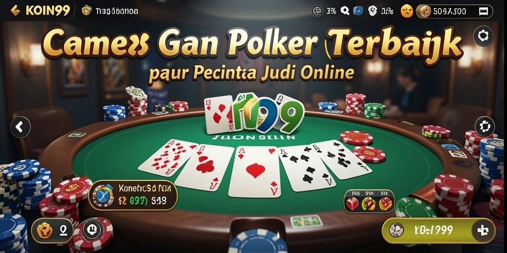 Tampilan gameplay KOIN99 yang menarik saat bermain Poker.