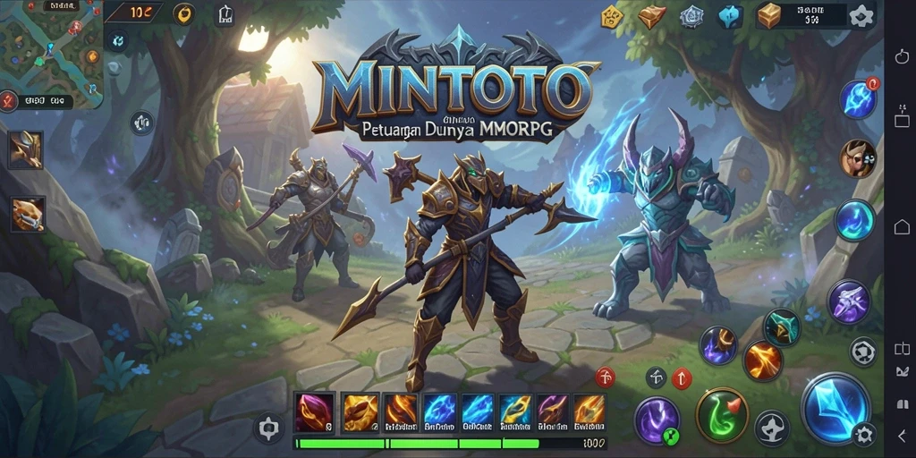 Tangkapan layar gameplay MINTOTO menampilkan aksi seru di dunia MMORPG.