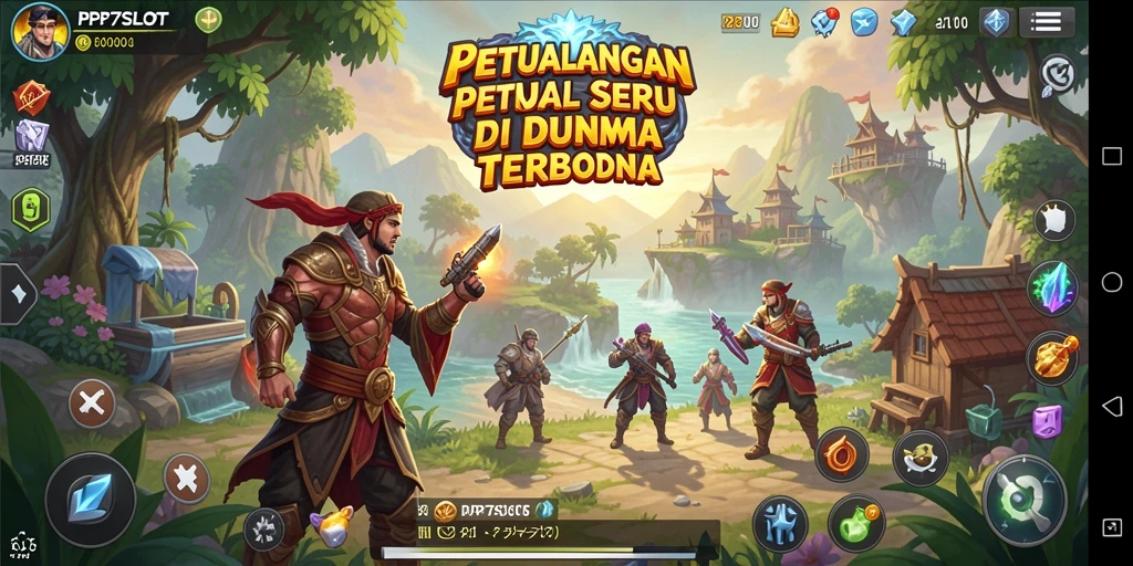Screenshot gameplay PP7SLOT menampilkan petualangan seru di dunia terbuka.
