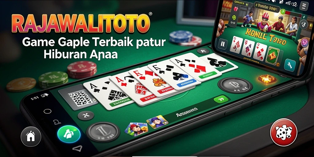 Tampilan seru dari gameplay Gaple RAJAWALITOTO.