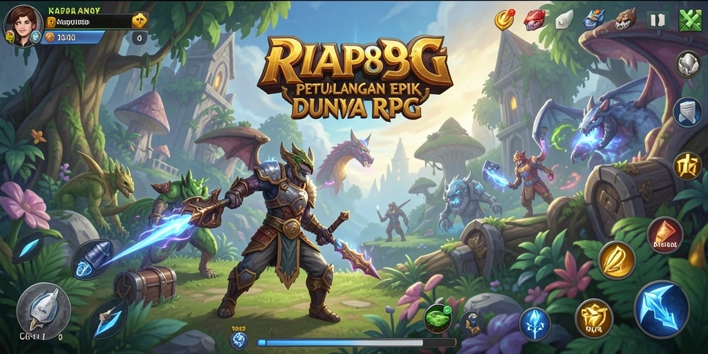 Gameplay RPG seru dengan berbagai karakter dan tantangan.