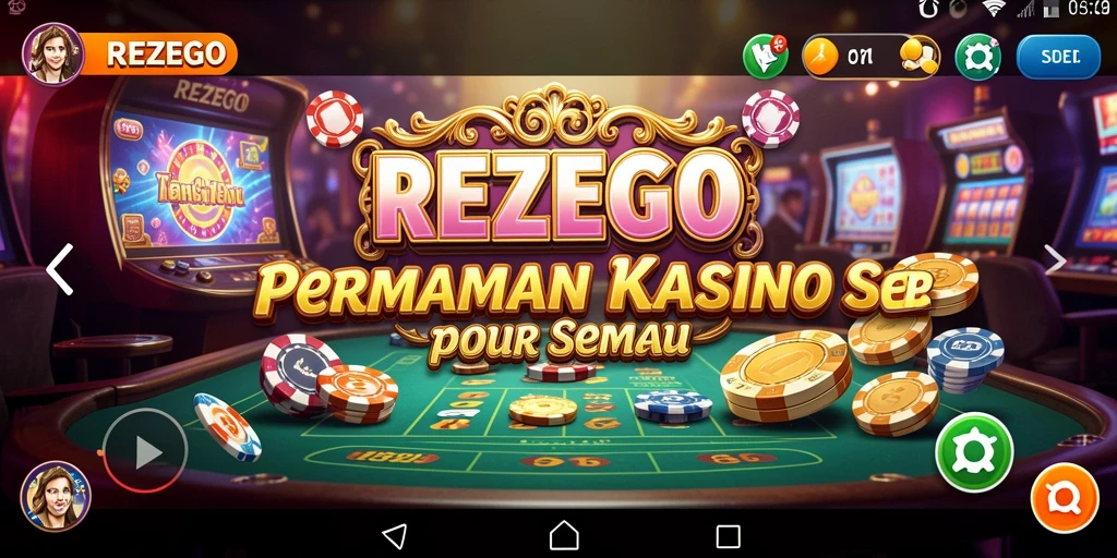 Tampilan menawan dari gameplay REZEGO yang penuh aksi kasino.