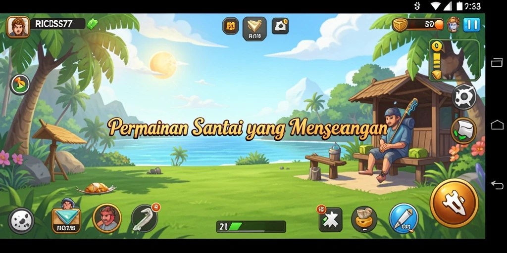 Tangkapan layar yang menampilkan gameplay RICIS77 yang mengasyikkan.