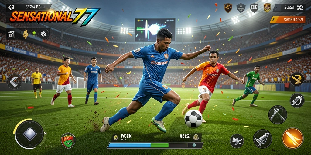 Tampilan gameplay SENSATIONAL77 yang menegangkan dan penuh aksi.