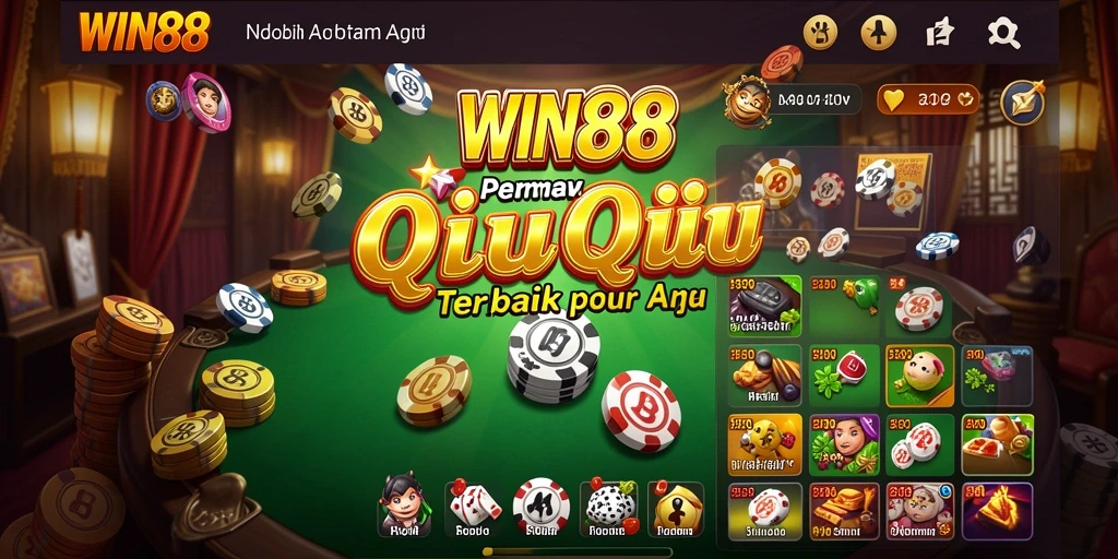 Tampilan gameplay QiuQiu yang penuh aksi di WIN88.