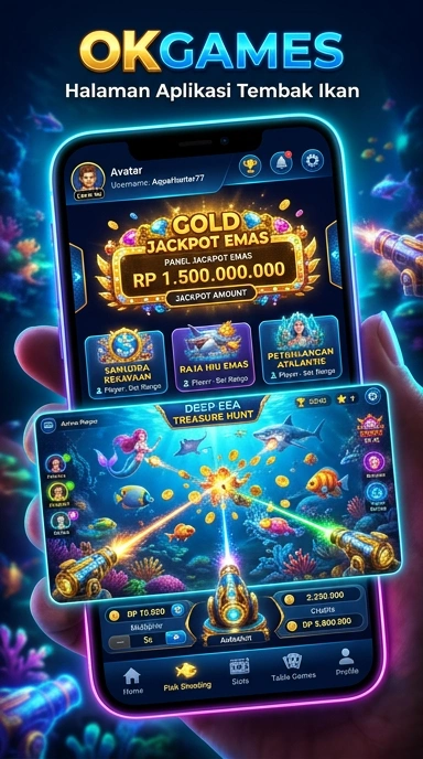 Tangkapan layar aplikasi okgames dengan antarmuka yang sederhana.